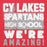 Close-up view of Cypress Lakes High School Spartans Team Red Premium Unisex Hoodies 231