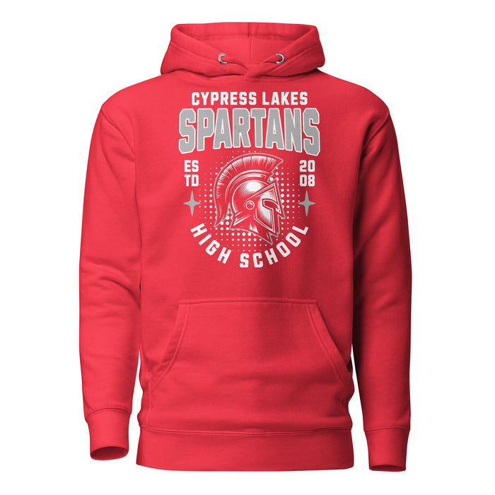 Cypress Lakes High School Spartans Team Red Premium Unisex Hoodies 204