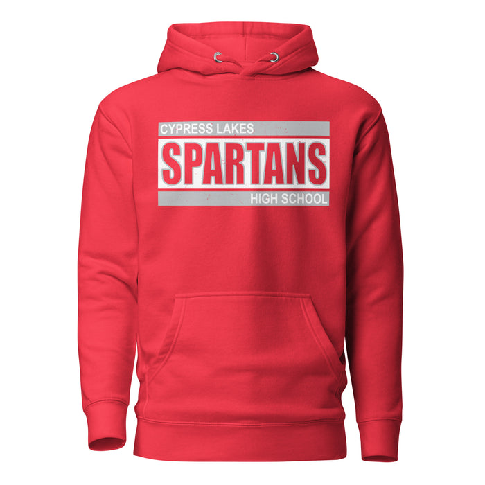 Cypress Lakes High School Spartans Team Red Premium Unisex Hoodies 098