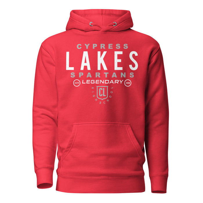 Cypress Lakes High School Spartans Team Red Premium Unisex Hoodies 003