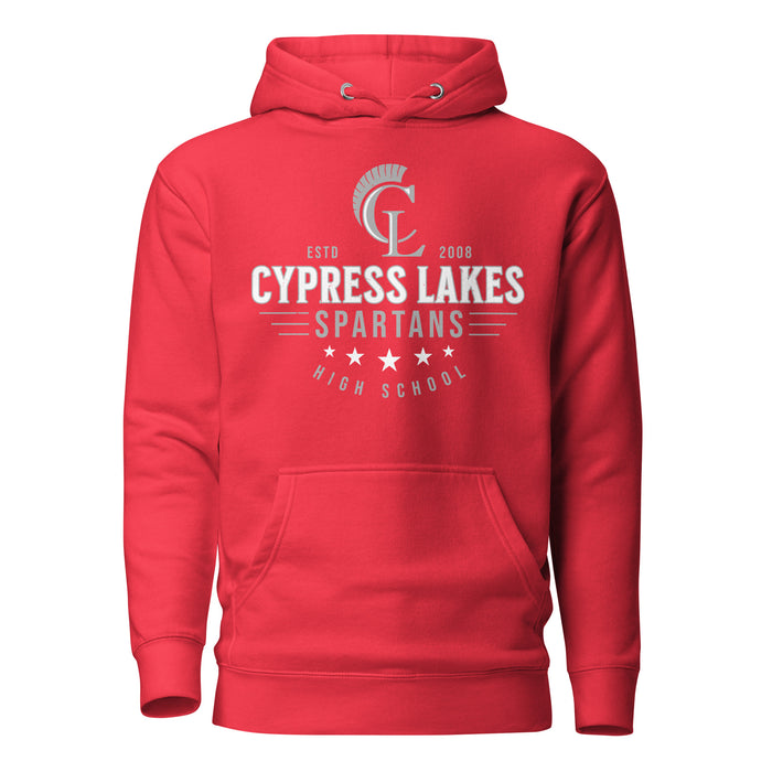 Cypress Lakes High School Spartans Team Red Premium Unisex Hoodies 217
