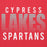 Close-up view of Cypress Lakes High School Spartans Team Red Premium Unisex Hoodies 024