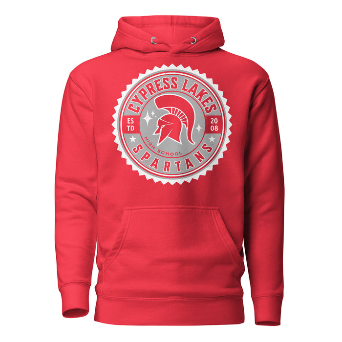 Cypress Lakes High School Spartans Team Red Premium Unisex Hoodies 203