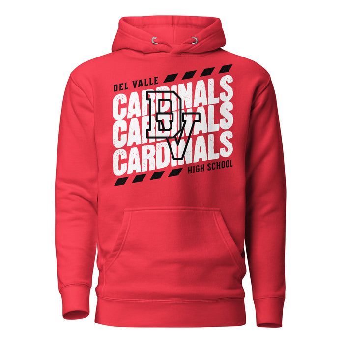 Del Valle High School Cardinals Red Premium Unisex Hoodie 223