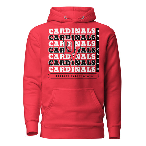 Del Valle High School Cardinals Red Premium Unisex Hoodie 235