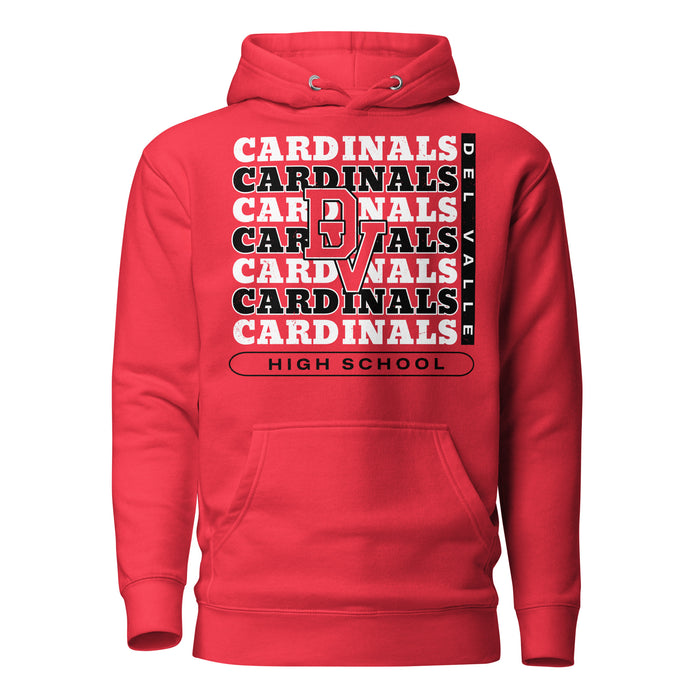 Del Valle High School Cardinals Red Premium Unisex Hoodie 235
