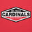 Close-up view of Del Valle High School Cardinals Red Premium Unisex Hoodie 009