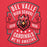 Close-up view of Del Valle High School Cardinals Red Premium Unisex Hoodie 207