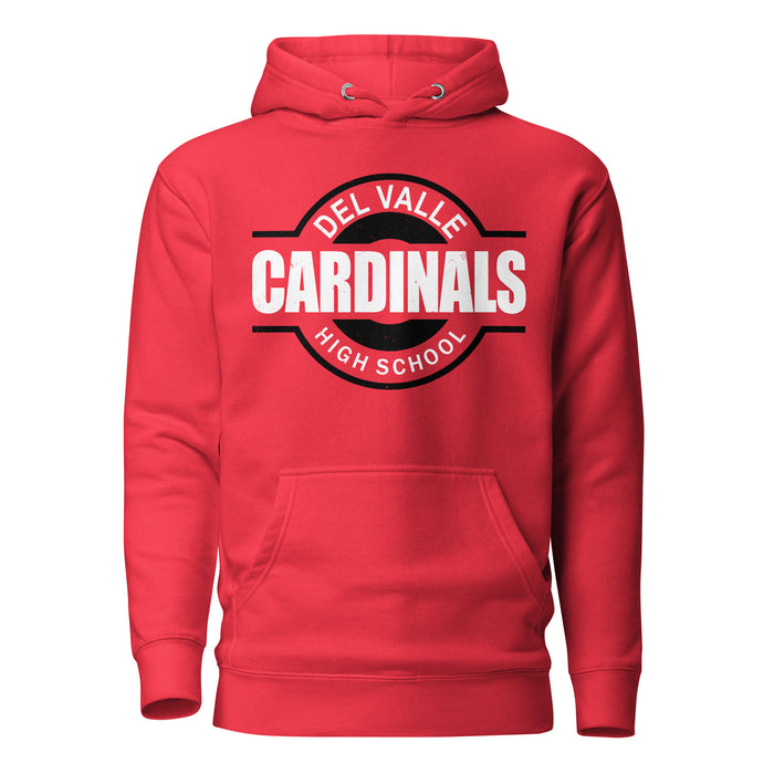 Del Valle High School Cardinals Red Premium Unisex Hoodie 011