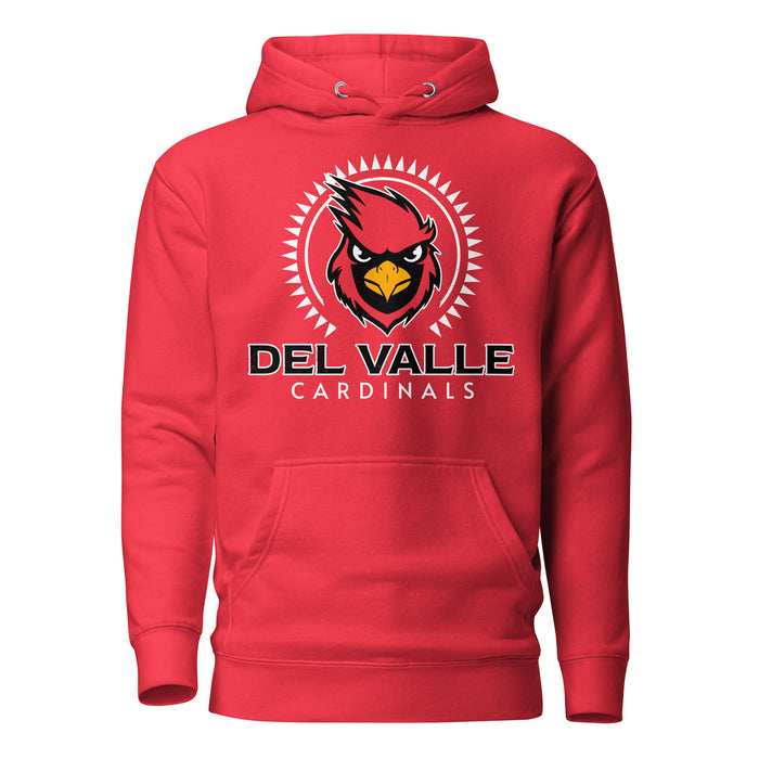 Del Valle High School Cardinals Red Premium Unisex Hoodie 226