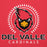 Close-up view of Del Valle High School Cardinals Red Premium Unisex Hoodie 226