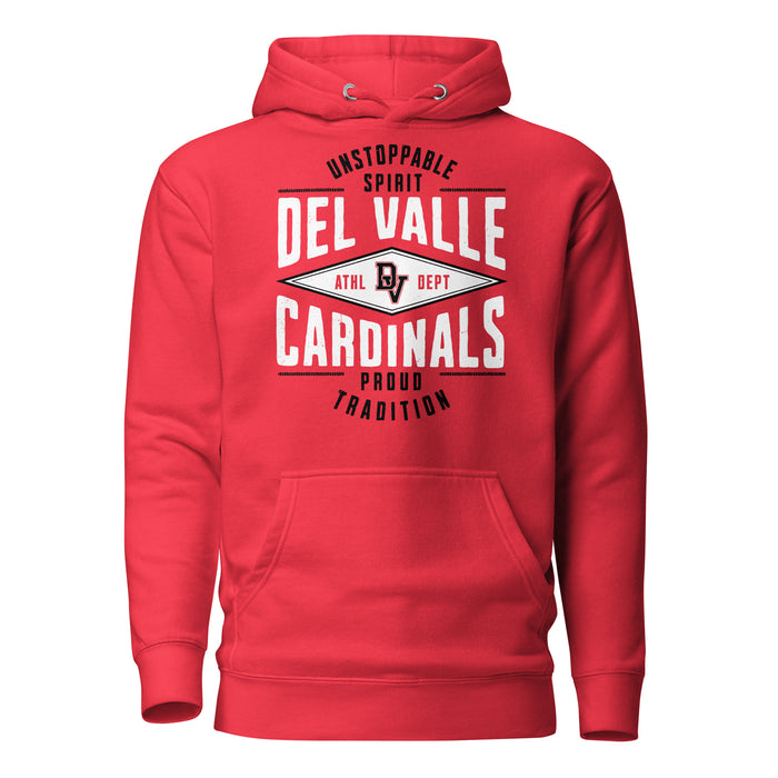 Del Valle High School Cardinals Red Premium Unisex Hoodie 210