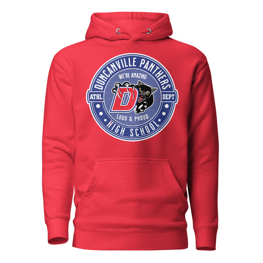 Duncanville High School Panthers Red Premium Hoodie 214