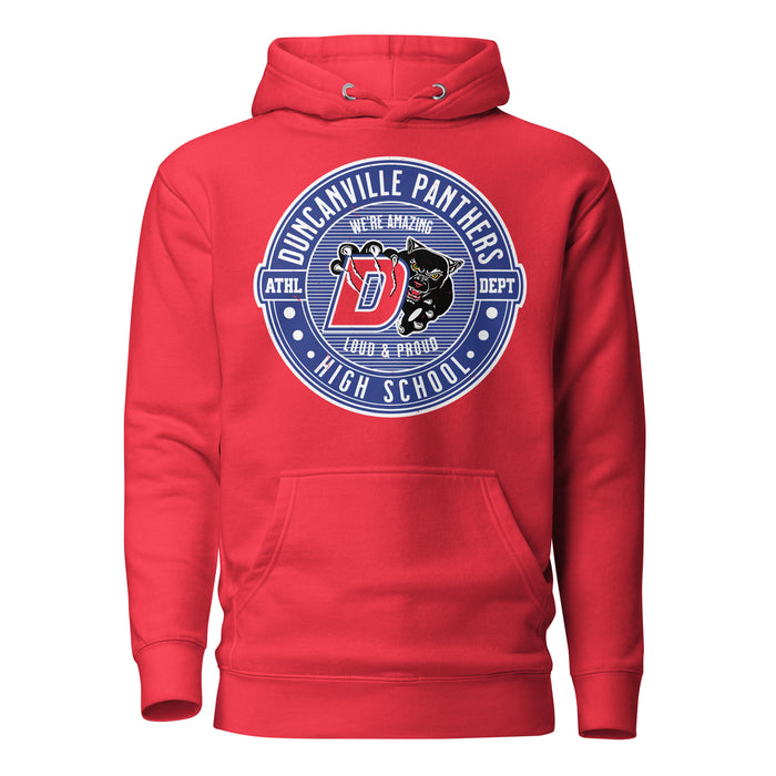 Duncanville High School Panthers Red Premium Hoodie 214