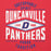 Close-up view of Duncanville High School Panthers Red Premium Hoodie 210