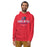 Man wearing Duncanville High School Panthers Red Premium Hoodie 217
