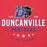 Close-up view of Duncanville High School Panthers Red Premium Hoodie 217