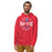 Man wearing Duncanville High School Panthers Red Premium Hoodie 218