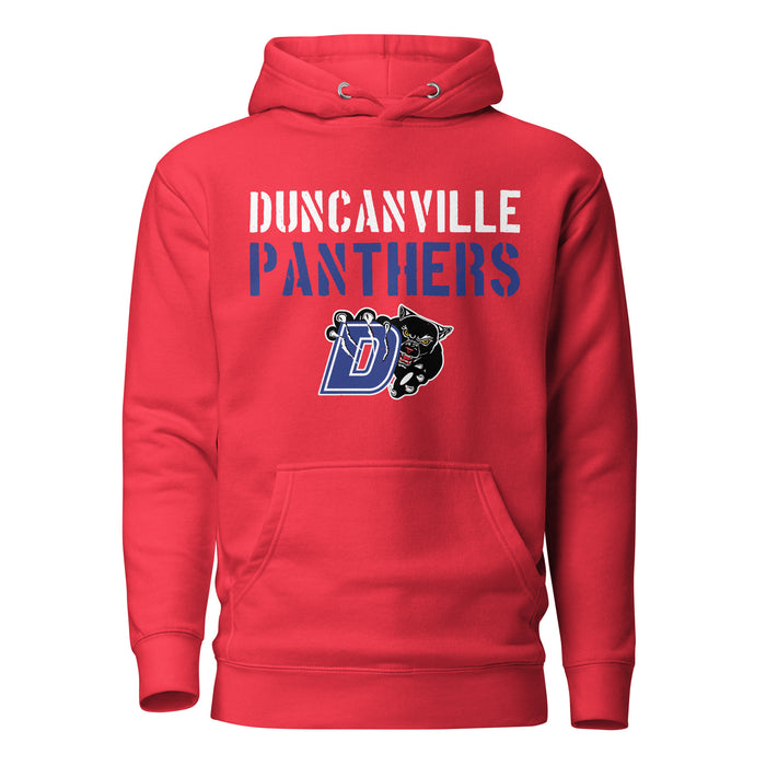 Duncanville High School Panthers Red Premium Hoodie 017