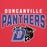 Close-up view of Duncanville High School Panthers Red Premium Hoodie 234
