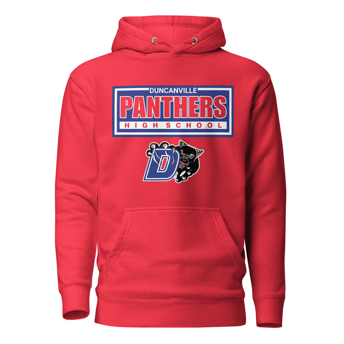 Duncanville High School Panthers Red Premium Hoodie 049
