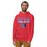 Man wearing Duncanville High School Panthers Red Premium Hoodie 049