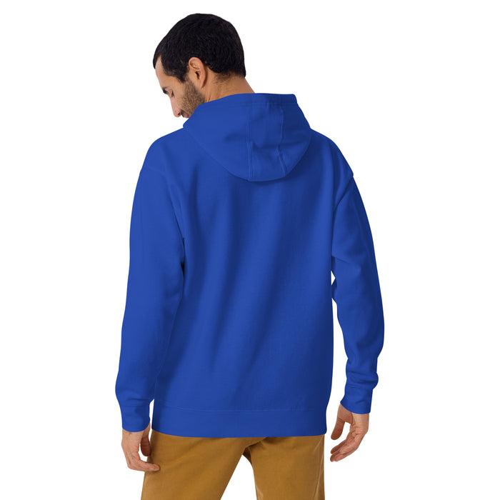 Back view of Dekaney High School Wildcats Royal Blue Premium Unisex Hoodie 202