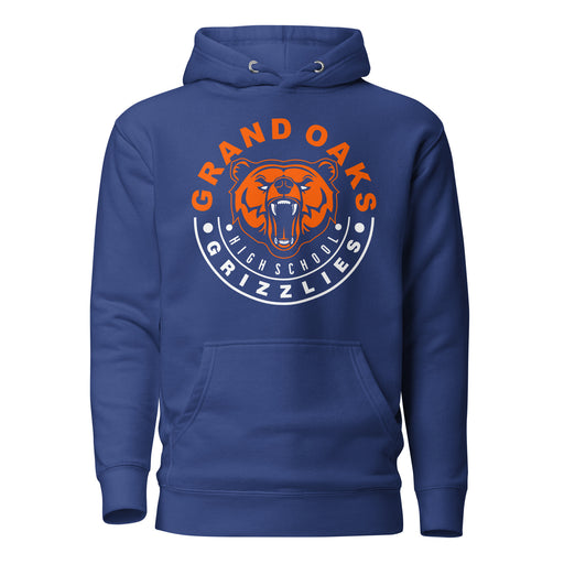 Grand Oaks High School Grizzlies Premium Royal Hoodie 19