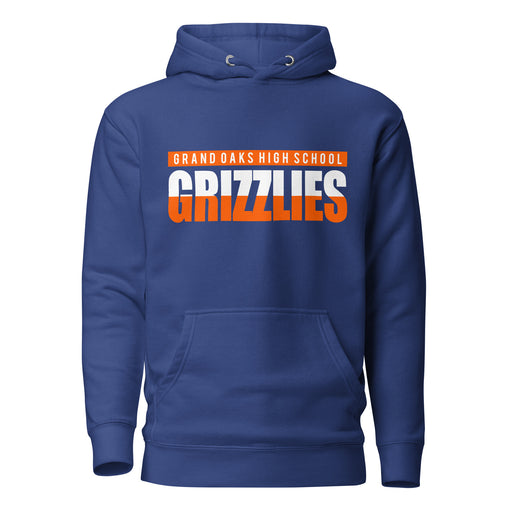 Grand Oaks High School Grizzlies Premium Royal Hoodie 25