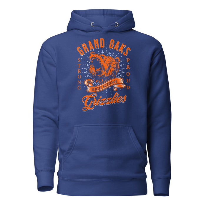 Grand Oaks High School Grizzlies Premium Royal Hoodie 26