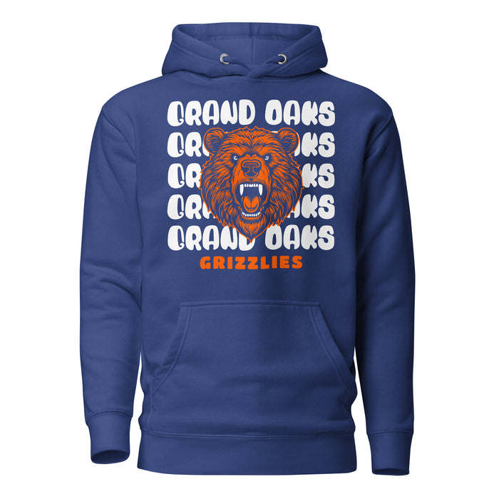 Grand Oaks High School Grizzlies Premium Royal Hoodie 28