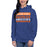 Woman wearing a Grand Oaks High School Grizzlies Premium Royal Hoodie 35