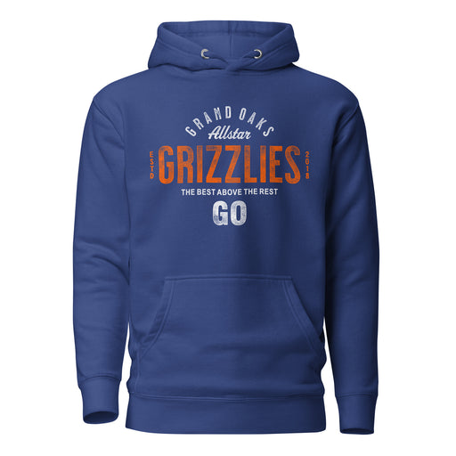 Grand Oaks High School Grizzlies Premium Royal Hoodie 40