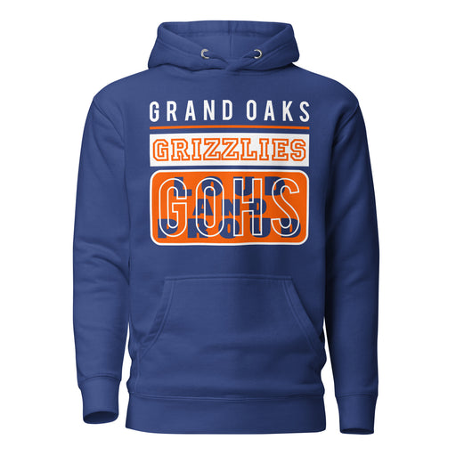 Grand Oaks High School Grizzlies Premium Royal Hoodie 86