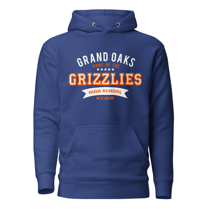 Grand Oaks High School Grizzlies Premium Royal Hoodie 96