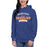 Woman wearing a Grand Oaks High School Grizzlies Premium Royal Hoodie 96