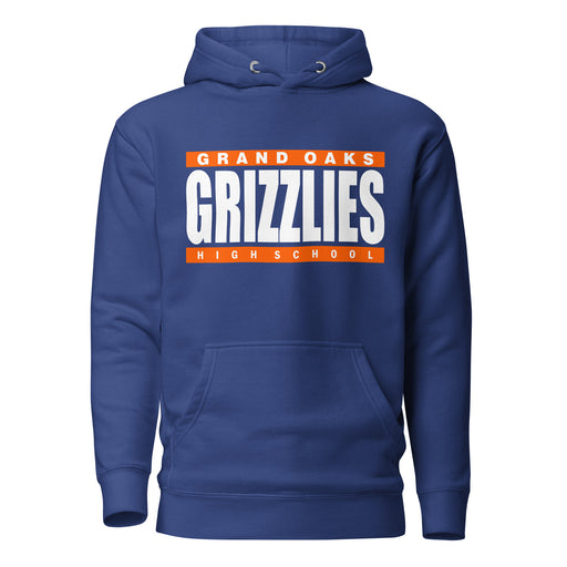 Grand Oaks High School Grizzlies Premium Royal Hoodie 98