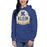 Woman wearing a Klein High School Bearkats Premium Royal Unisex Hoodie 203