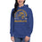 Woman wearing aKlein High School Bearkats Premium Royal Unisex Hoodie 208