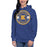 Woman wearing a Klein High School Bearkats Premium Royal Unisex Hoodie 211