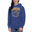 Woman wearing a Klein High School Bearkats Premium Royal Unisex Hoodie 216