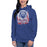 Woman wearing Oak Ridge High School War Eagles Royal Blue Premium Unisex Hoodie 202