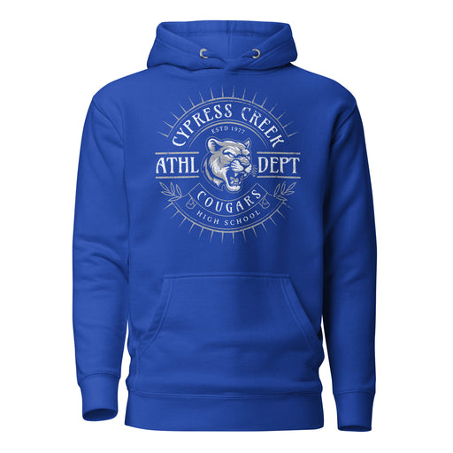 Cypress Creek High School Cougars Royal Blue Premium Unisex Hoodie 201