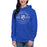 Woman wearing Cypress Creek High School Cougars Royal Blue Premium Unisex Hoodie 201