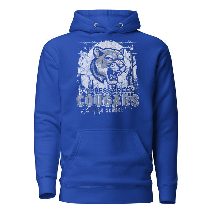 Cypress Creek High School Cougars Royal Blue Premium Unisex Hoodie 202