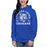 Woman wearing Cypress Creek High School Cougars Royal Blue Premium Unisex Hoodie 206