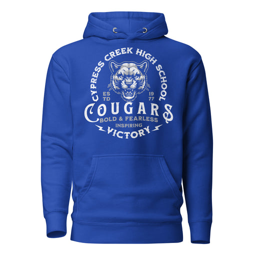 Cypress Creek High School Cougars Royal Blue Premium Unisex Hoodie 208