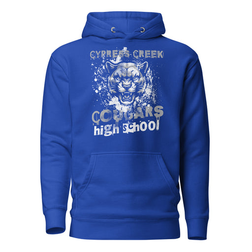 Cypress Creek High School Cougars Royal Blue Premium Unisex Hoodie 209