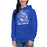 Woman wearing Cypress Creek High School Cougars Royal Blue Premium Unisex Hoodie 209