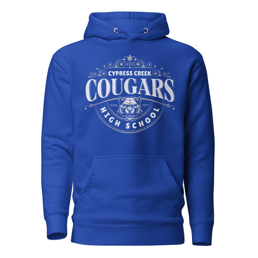 Cypress Creek High School Cougars Royal Blue Premium Unisex Hoodie 211